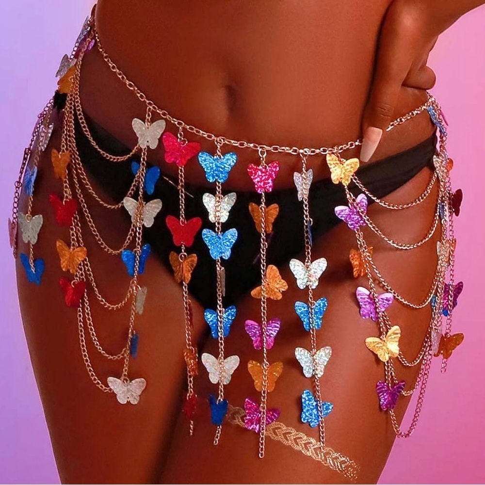 Butterfly Chain Belt - Picture 2 of 3